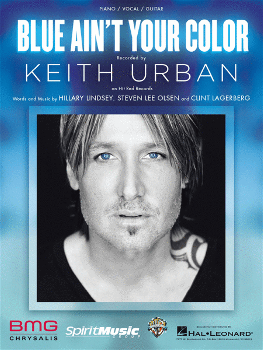 Blue Ain't Your Color Piano, Vocal, Guitar scores gallery preview page 1