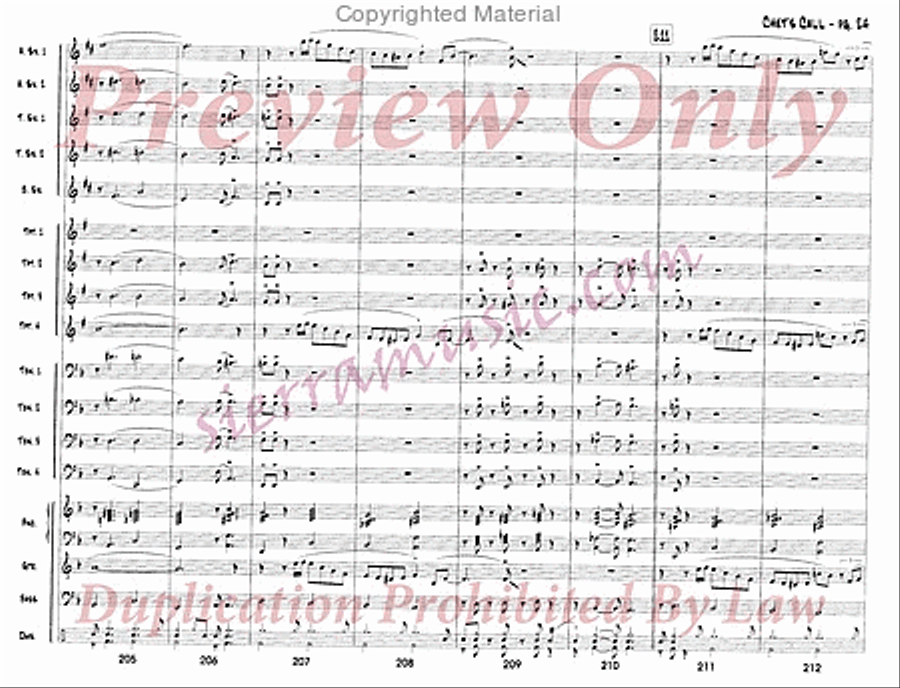 Chet's Call Chet's Call Big Band scores gallery preview page 25