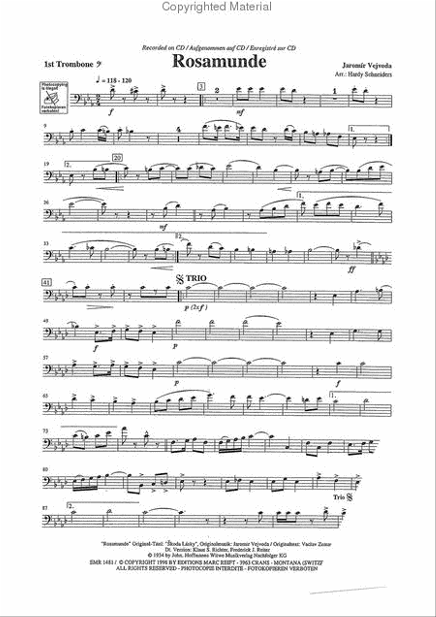 Play The 1st Trombone With The Marc Reift Orchestra Concert Band scores gallery preview page 3
