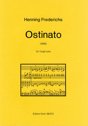 Book cover for Ostinato für Orgel solo (1989) (aus dem Oratorium "Hiob")