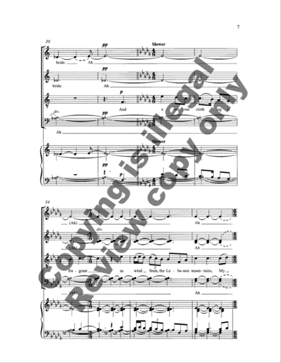 A Heart So Touched: 3. My Sister, My Bride 4-Part scores gallery preview page 9
