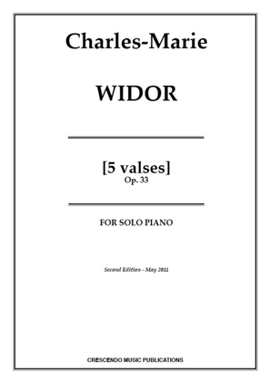 Cinq valses, Op. 33