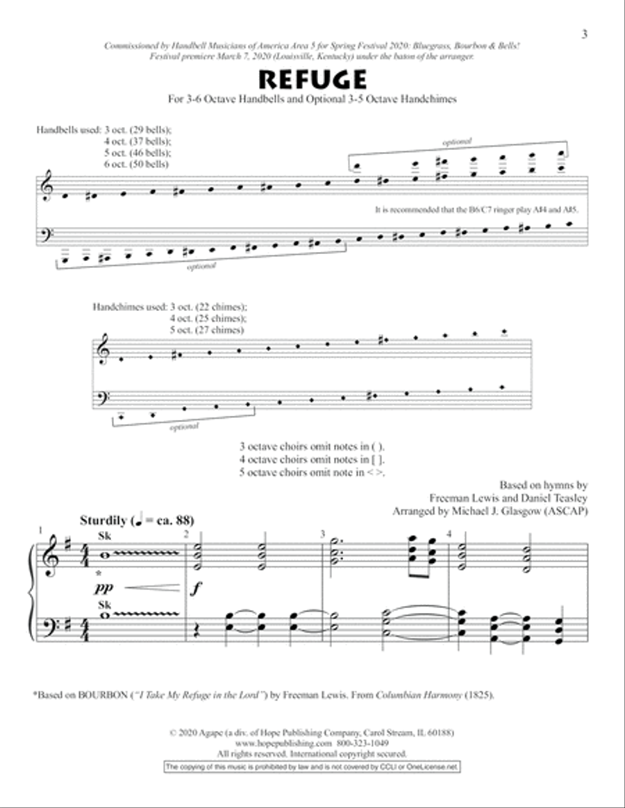 Refuge Handbell Choir scores gallery preview page 3