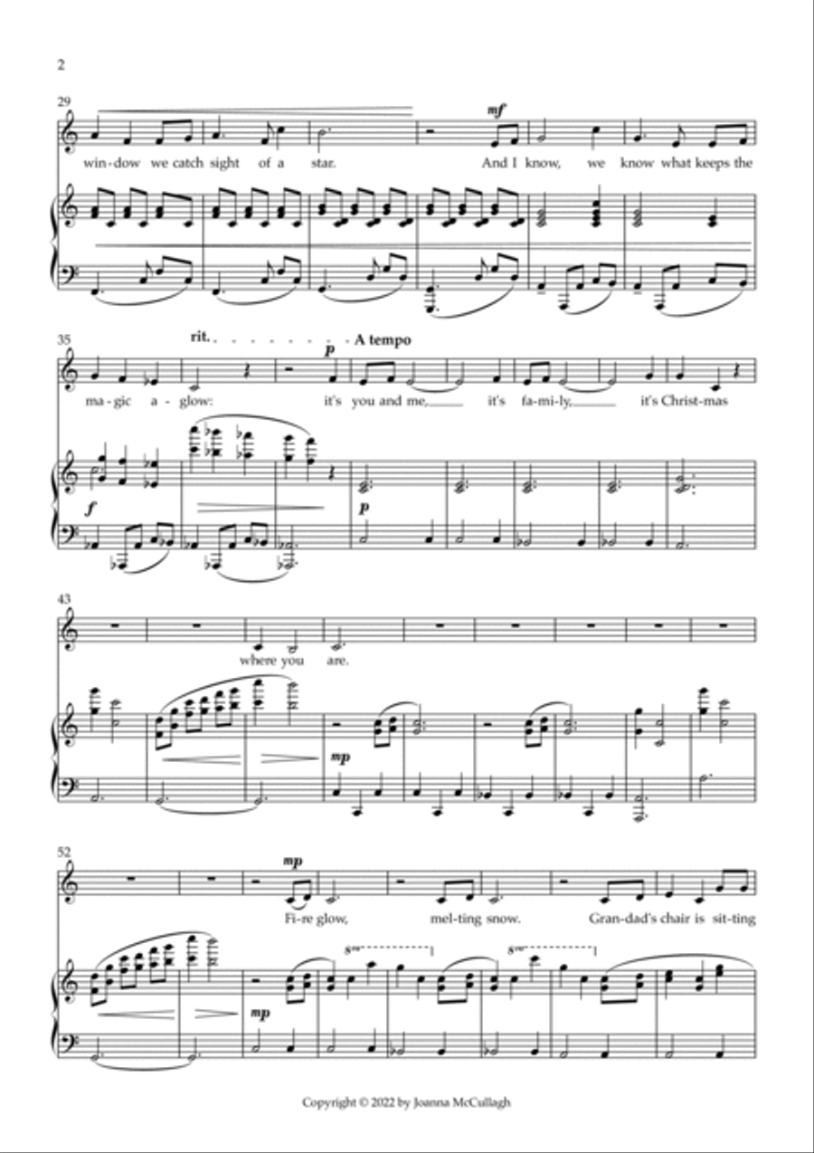 Christmas Where You Are Voice scores gallery preview page 2