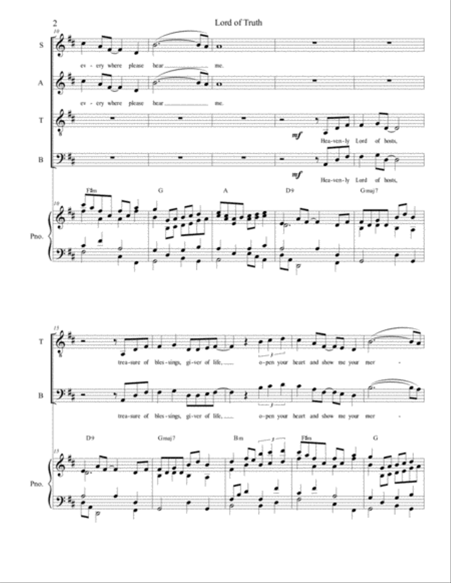 Lord of Truth 4-Part scores gallery preview page 3