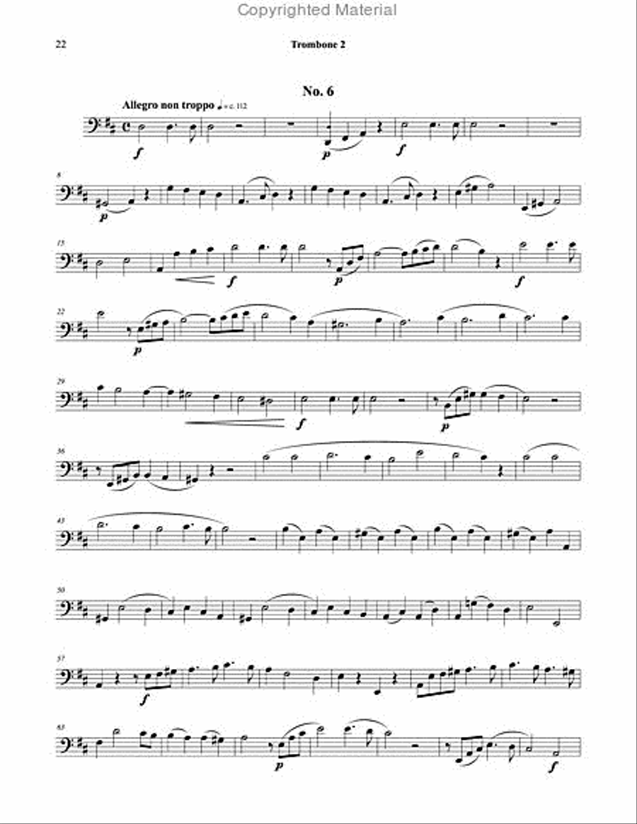 Six Duos, Opus 50 for Trombones Brass Duet scores gallery preview page 8