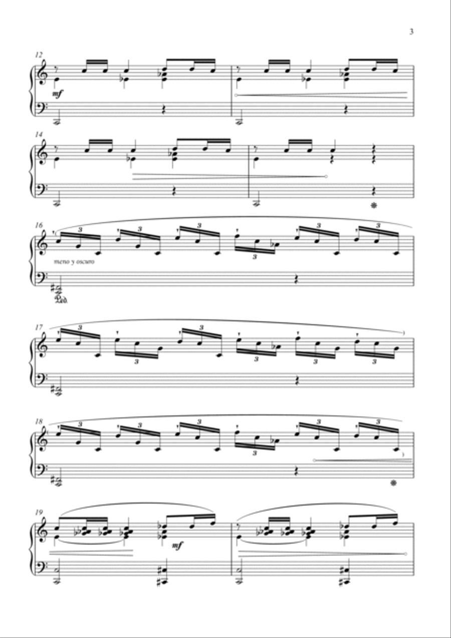 Cinco Serranas Piano Solo scores gallery preview page 3