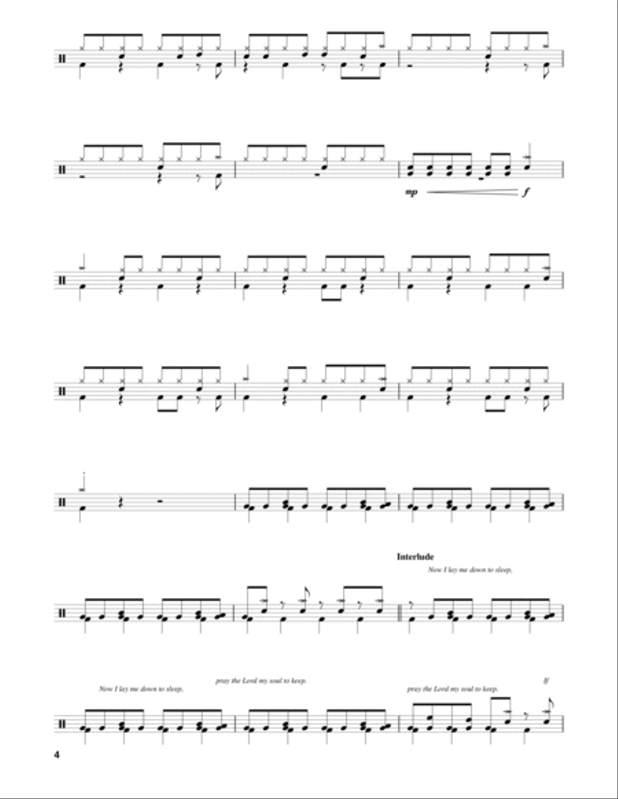 Enter Sandman Drum Set scores gallery preview page 4