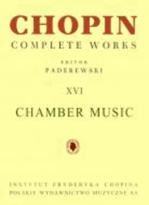 Book cover for Complete Works XVI: Chamber Music