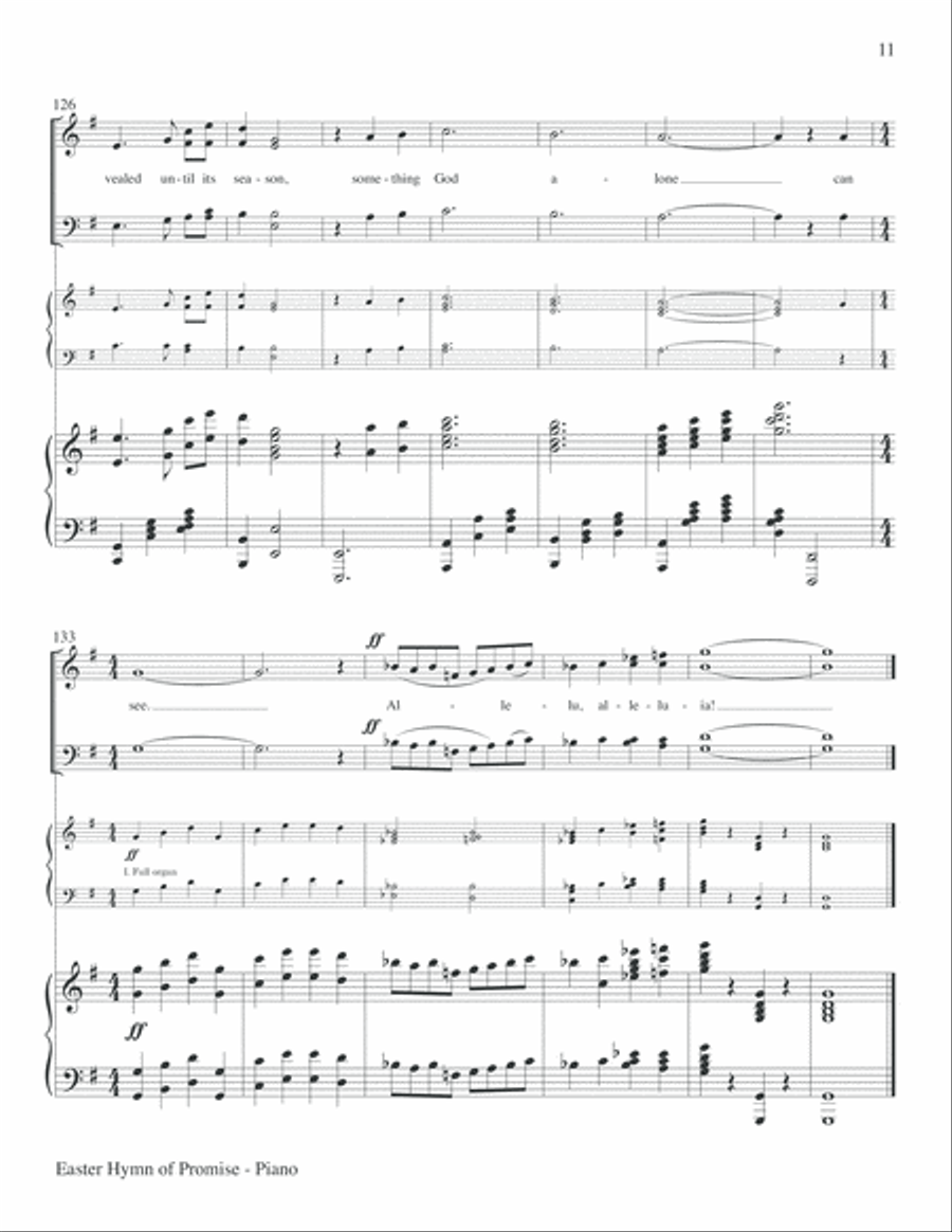 Easter Hymn of Promise Choir scores gallery preview page 22