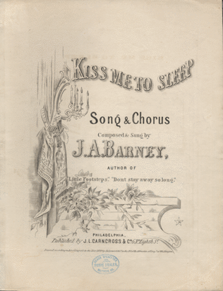 Book cover for Kiss Me To Sleep. Song & Chorus