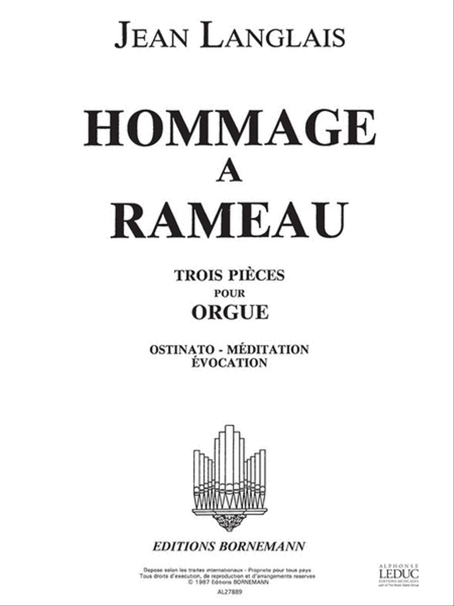 Hommage A Rameau (organ) Organ scores gallery preview page 1