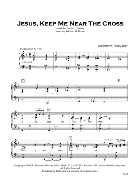 Jesus, Keep Me Near The Cross image number null