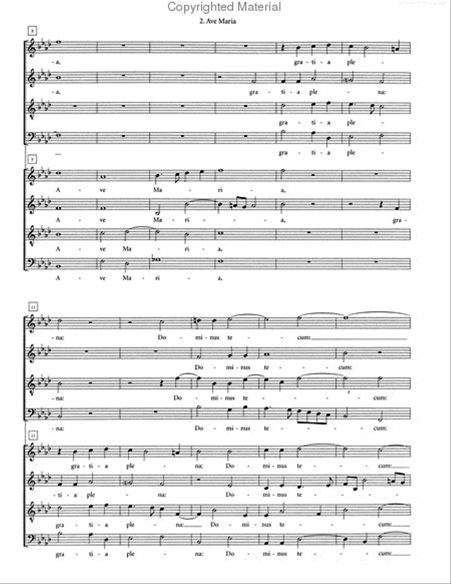 Ave Maria 4-Part scores gallery preview page 3