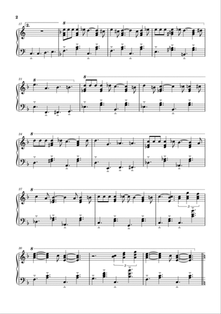 Frolic (theme From Curb Your Enthusiasm) Piano Solo scores gallery preview page 2