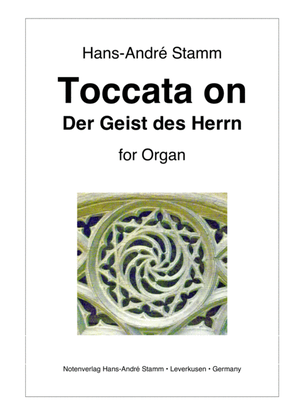 Book cover for Toccata on 'Der Geist des Herrn' (The Spirit of the Lord) for organ