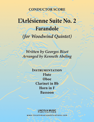 Book cover for Bizet - Farandole from L'Arlesienne Suite No. II (for Woodwind Quintet)