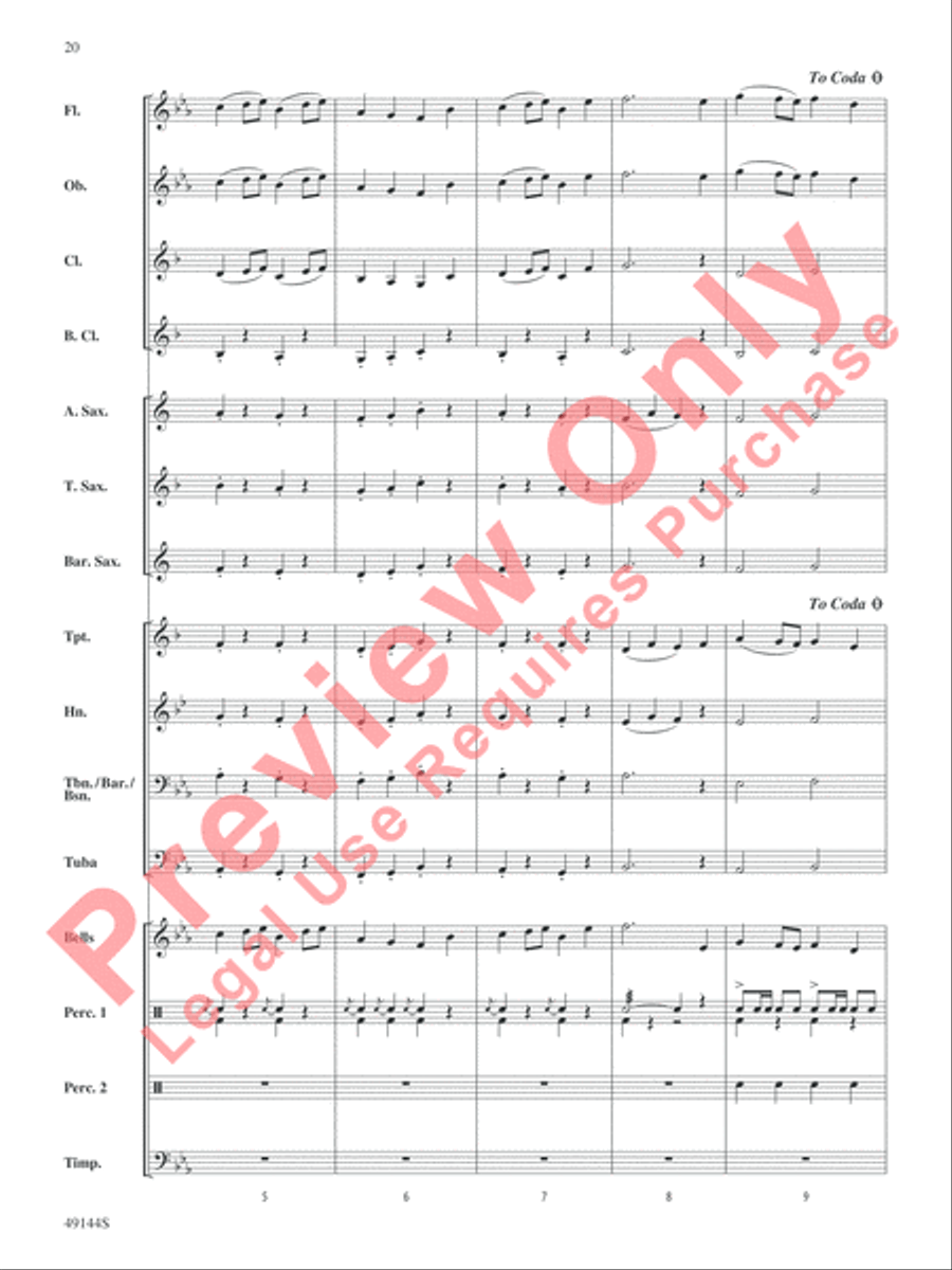 Asteroids Concert Band scores gallery preview page 21