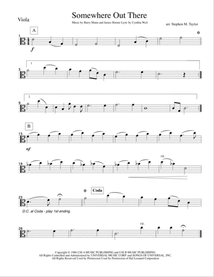 Somewhere Out There String Quartet scores gallery preview page 3