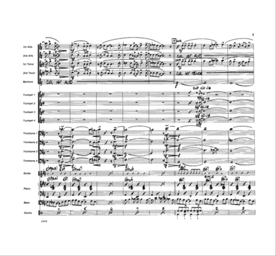 I Love the Nightlife I Love the Nightlife Jazz Ensemble scores gallery preview page 3