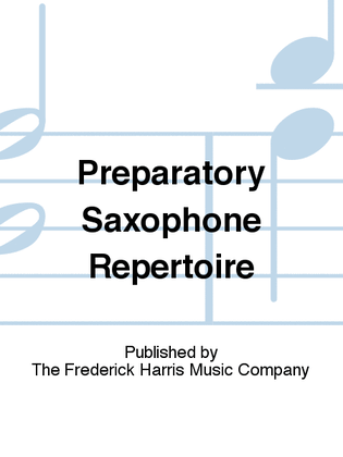 Preparatory Saxophone Repertoire