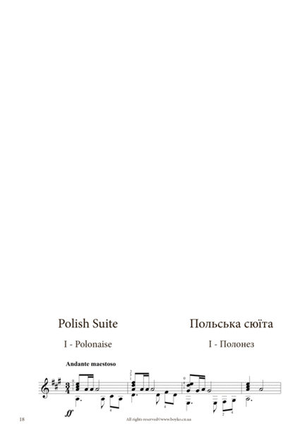 Polish Suite I - Polonaise II - Mazurka III - Polka IV - Krakowiak image number null