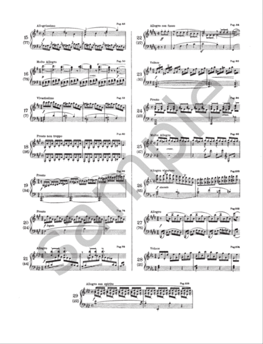 29 Studies from ''Gradus ad Parnassum'' Piano Method scores gallery preview page 3