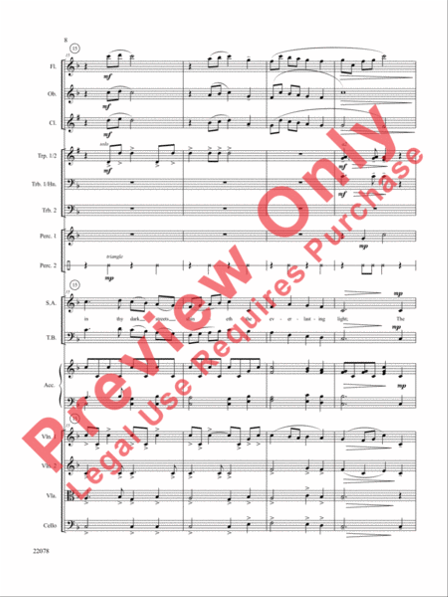 A Christmas Carol (Instrumental Parts) Choir scores gallery preview page 9