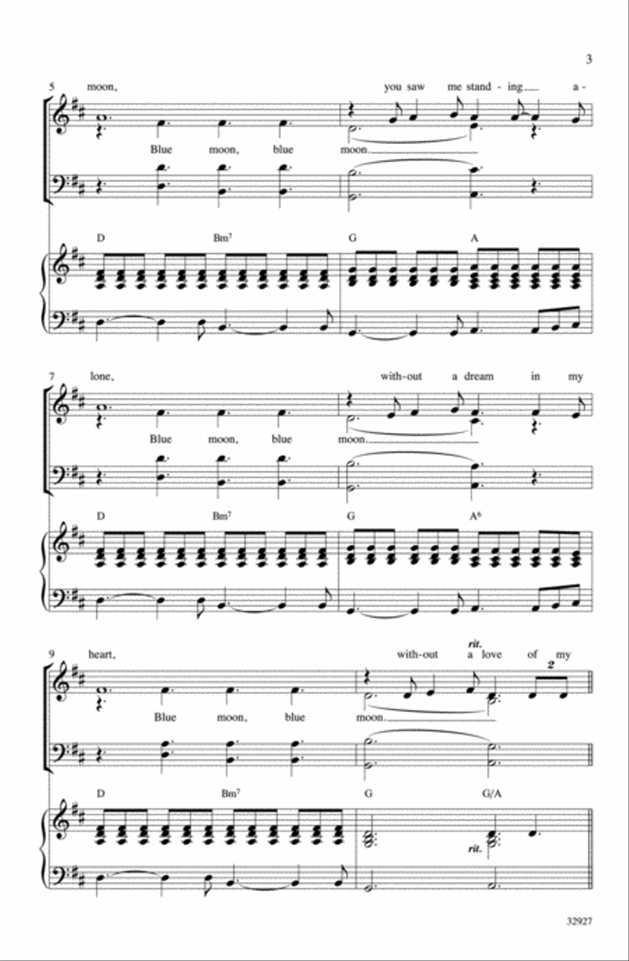 Blue Moon Blue Moon 4-Part scores gallery preview page 3