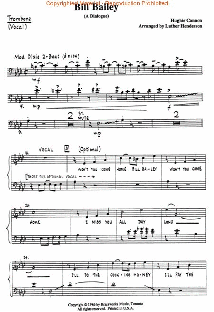 Bill Baily Brass Quintet scores gallery preview page 4