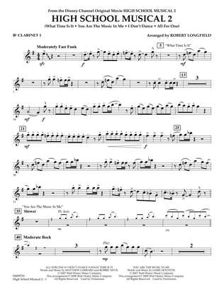 High School Musical 2 - Bb Clarinet 1