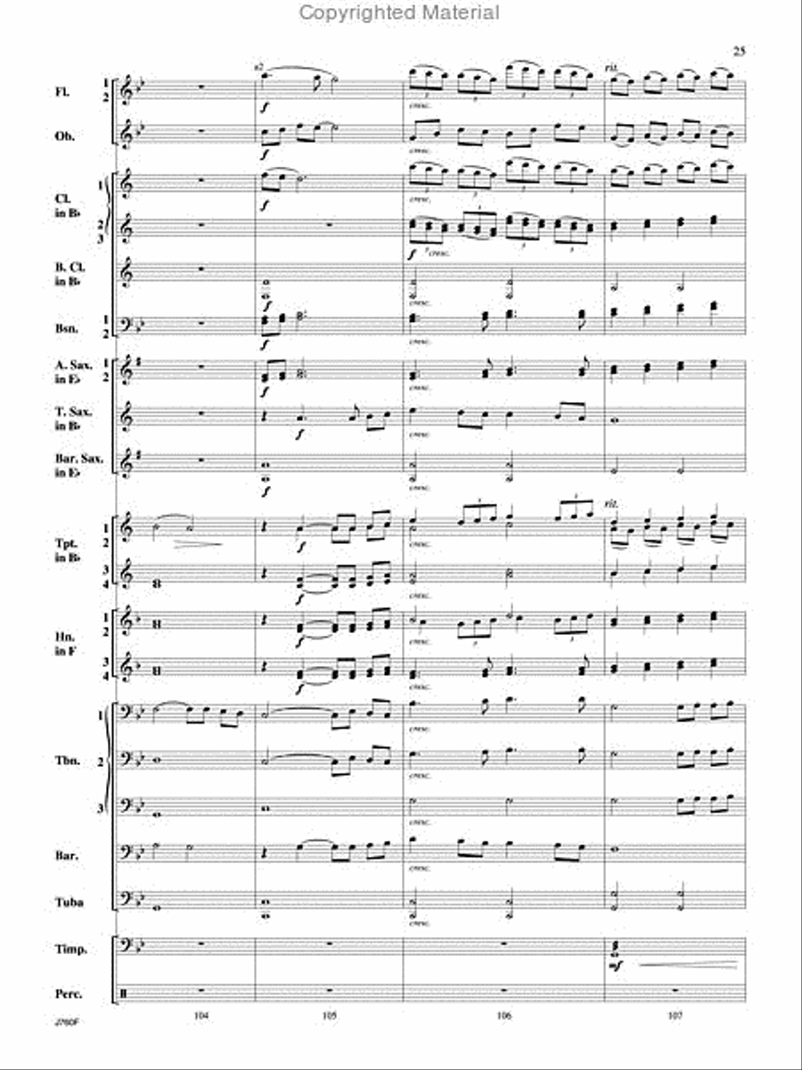 Triumphal Ode Triumphal Ode Concert Band scores gallery preview page 26