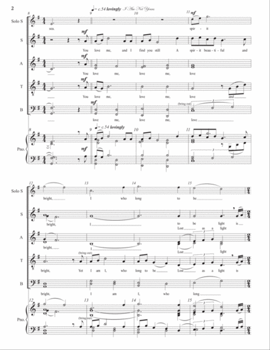 I Am Not Yours (Sara Teasdale) 4-Part scores gallery preview page 4