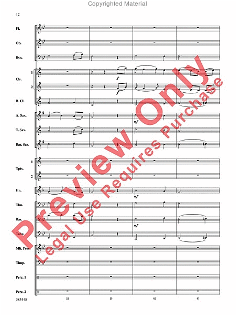 Armenian Dances, Part 1, Selections from Concert Band scores gallery preview page 13