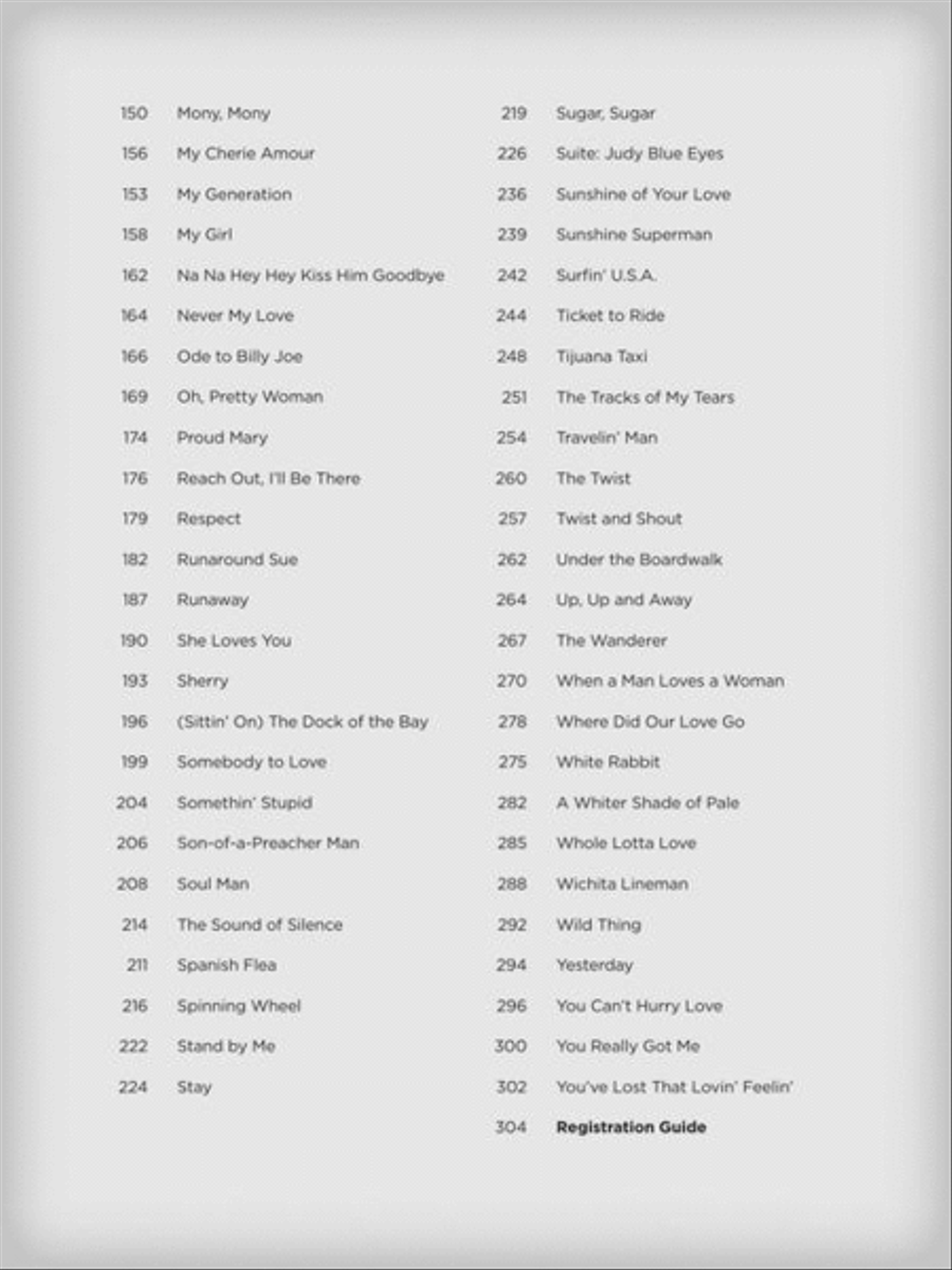 Songs of the 1960s – The New Decade Series Electronic Keyboard scores gallery preview page 4