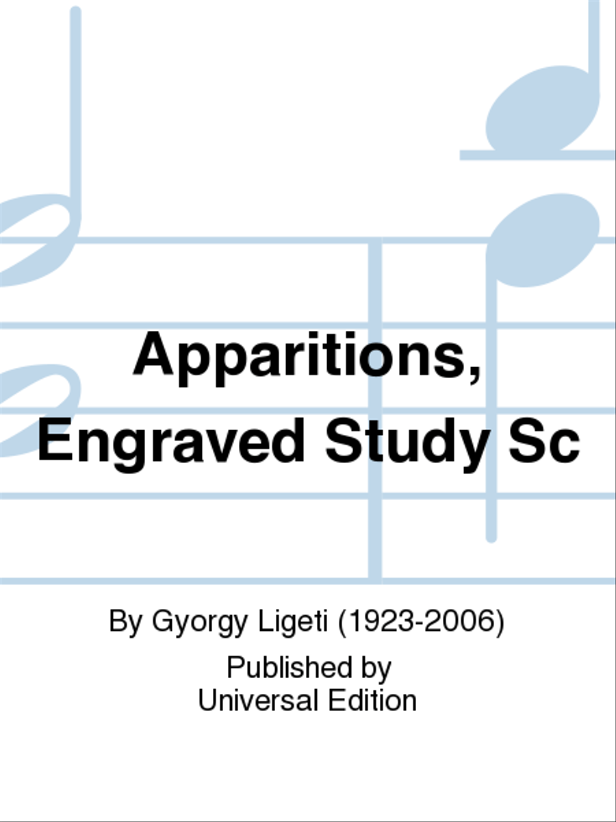 Apparitions, Engraved Study Sc School and Community scores gallery preview page 1