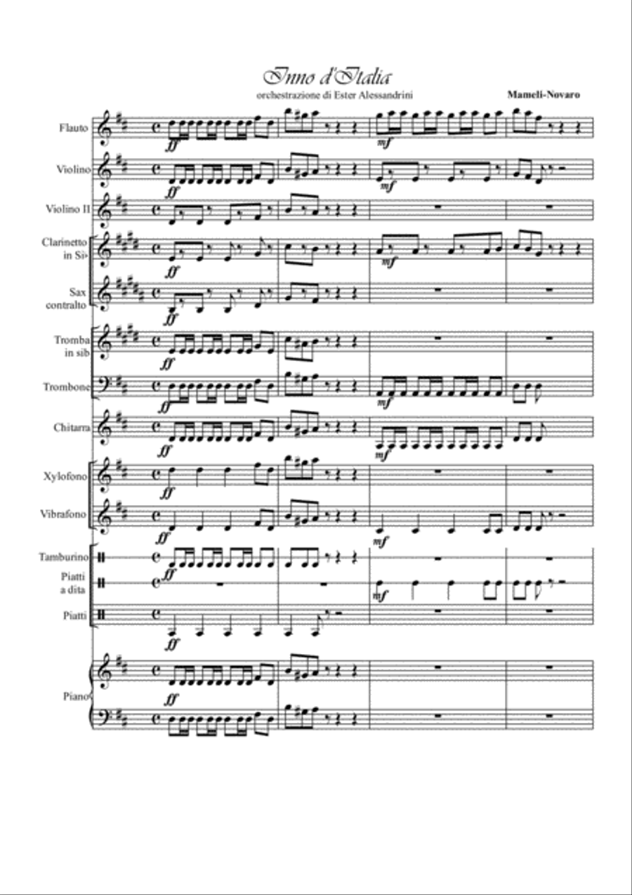 Inno d'Italia Large Ensemble scores gallery preview page 1
