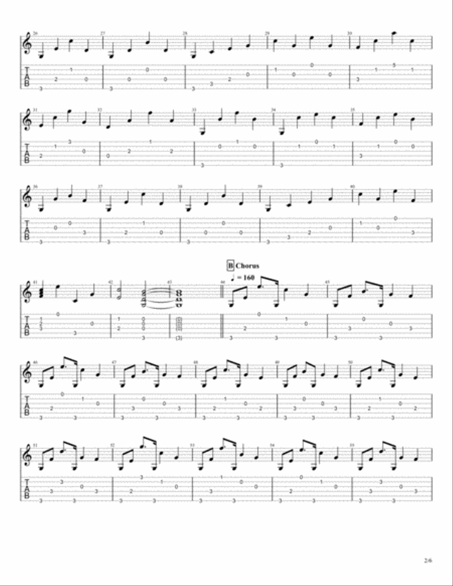 Bennett Mountain Trail Classical Guitar scores gallery preview page 2