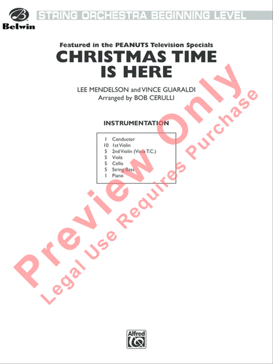 Christmas Time Is Here Christmas Time Is Here String Orchestra scores gallery preview page 2