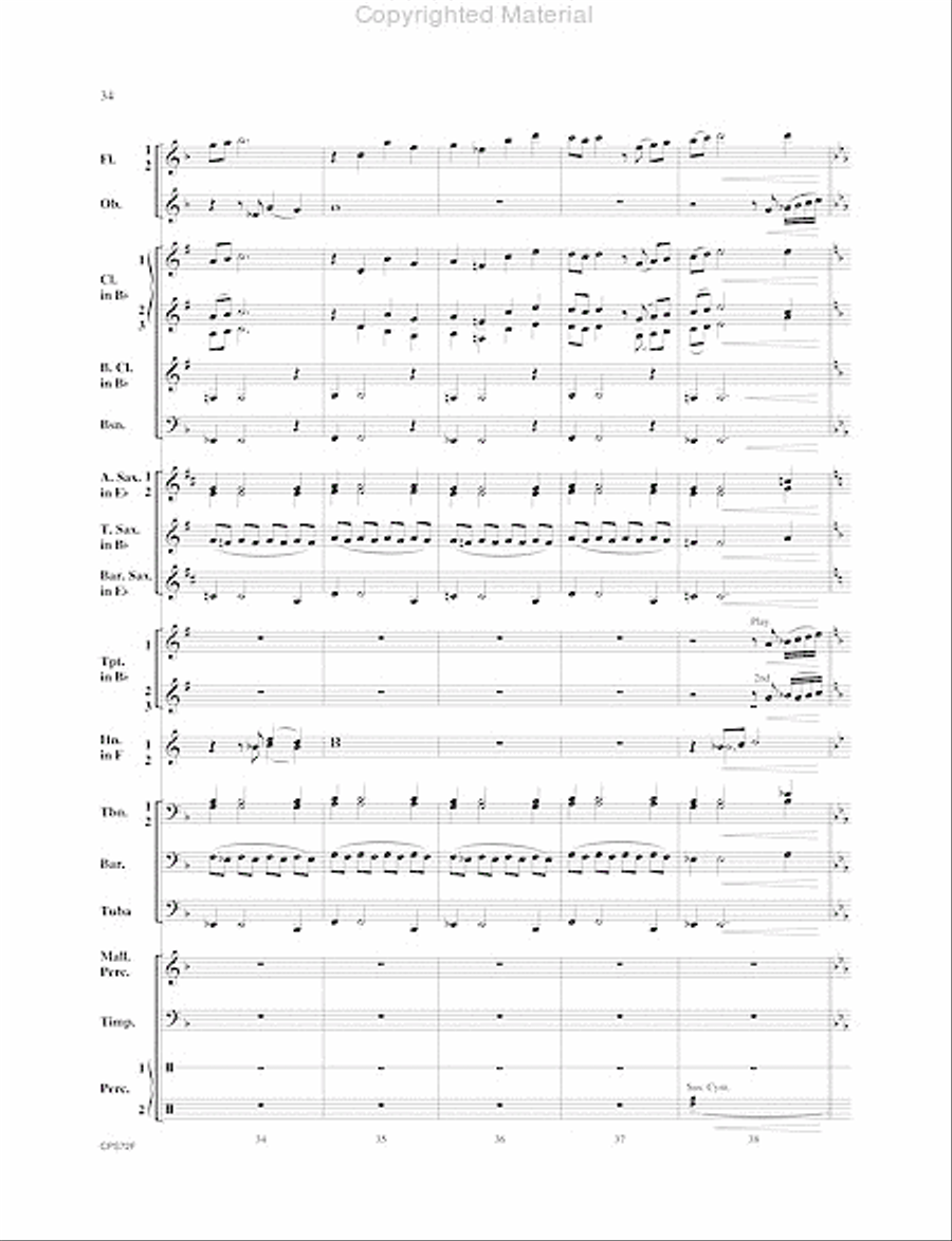 Trilogy Trilogy Concert Band scores gallery preview page 35