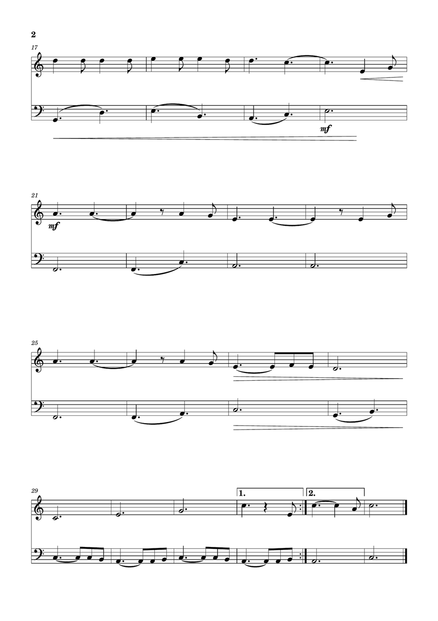 Hallelujah Flute scores gallery preview page 2