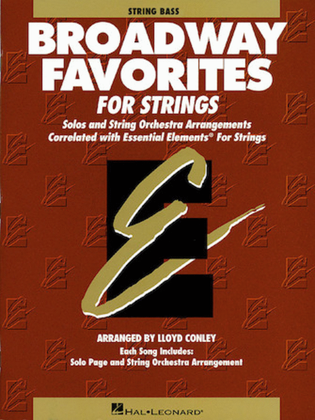 Book cover for Essential Elements Broadway Favorites for Strings – String Bass