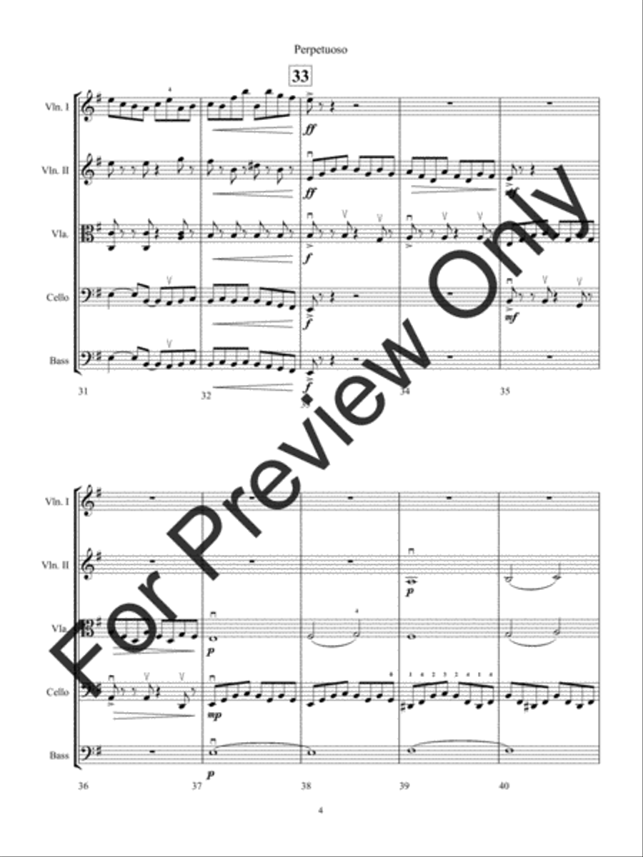 Perpetuoso (Score) Perpetuoso (Score) String Orchestra scores gallery preview page 7