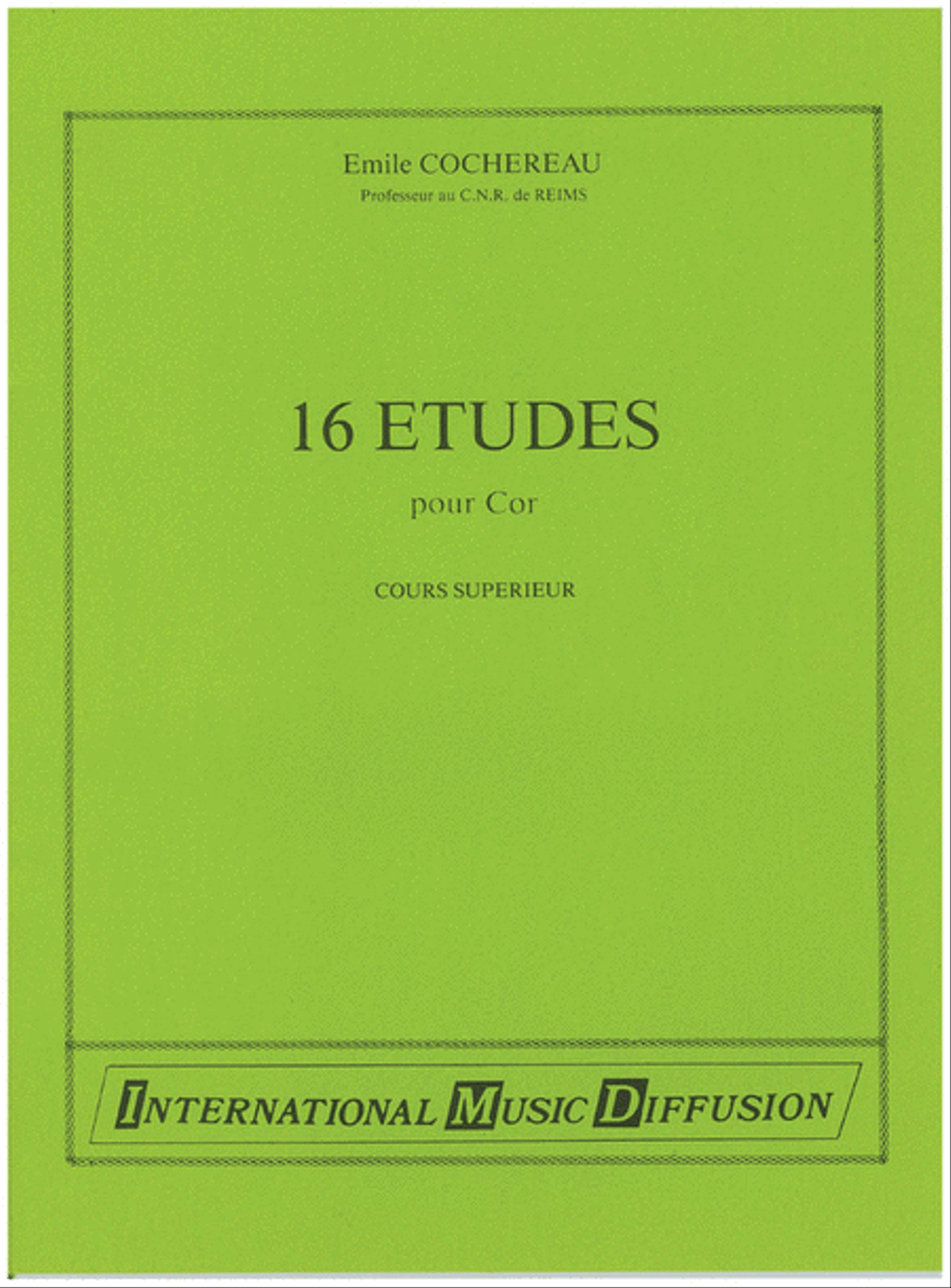 16 Etudes (Course Supplement) Horn scores gallery preview page 1