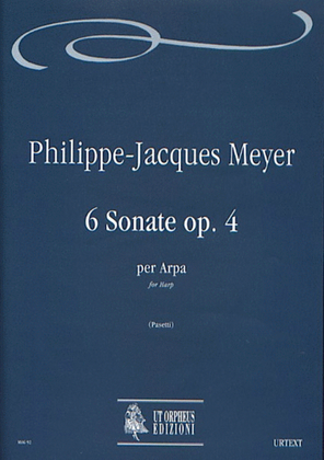 Book cover for 6 Sonatas Op. 4 for Harp