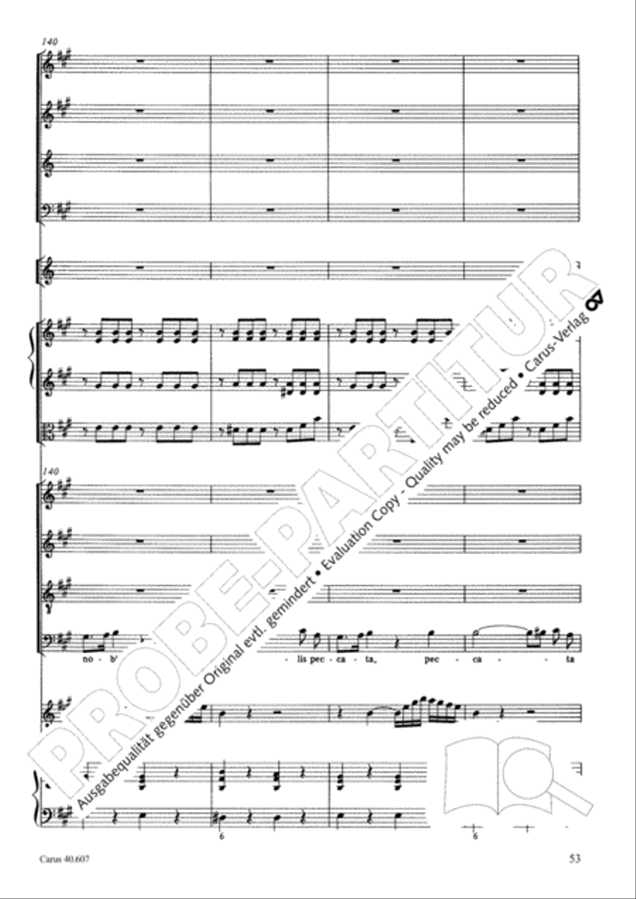 Mass in time of war (Missa in tempore belli) 4-Part scores gallery preview page 64