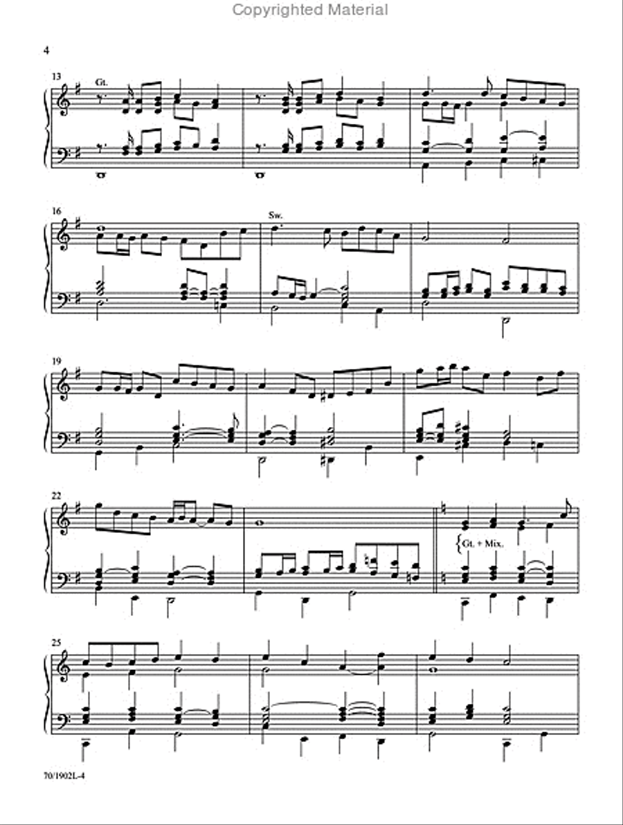 Music for Worship Organ Solo scores gallery preview page 3