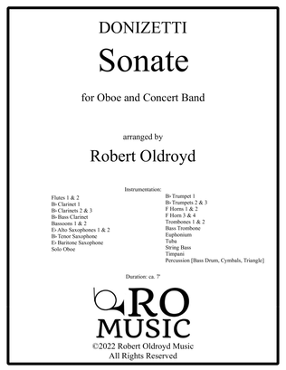 Sonate for Oboe and Concert Band