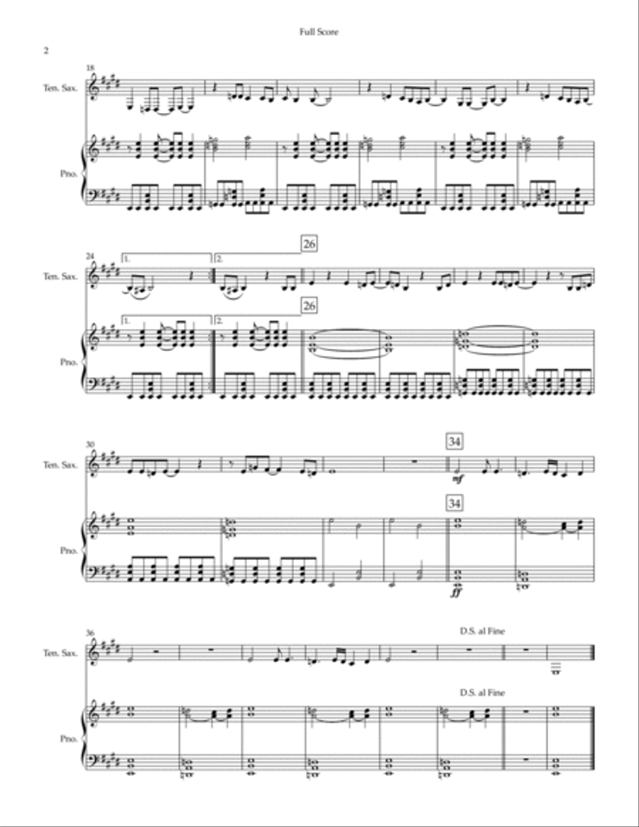 Born To Be Wild Born To Be Wild Tenor Saxophone scores gallery preview page 2