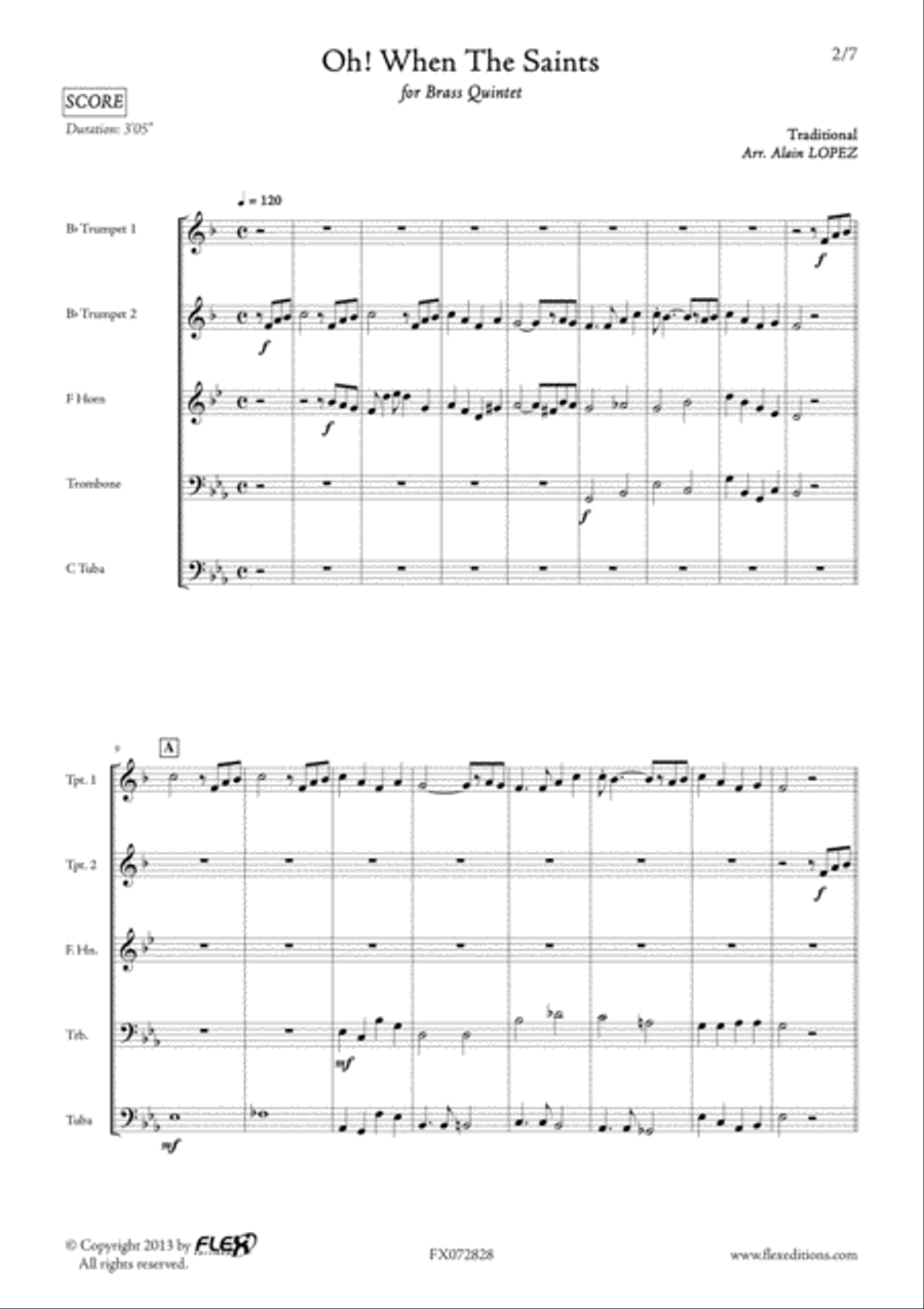 Oh! When The Saints Oh! When The Saints Horn scores gallery preview page 2